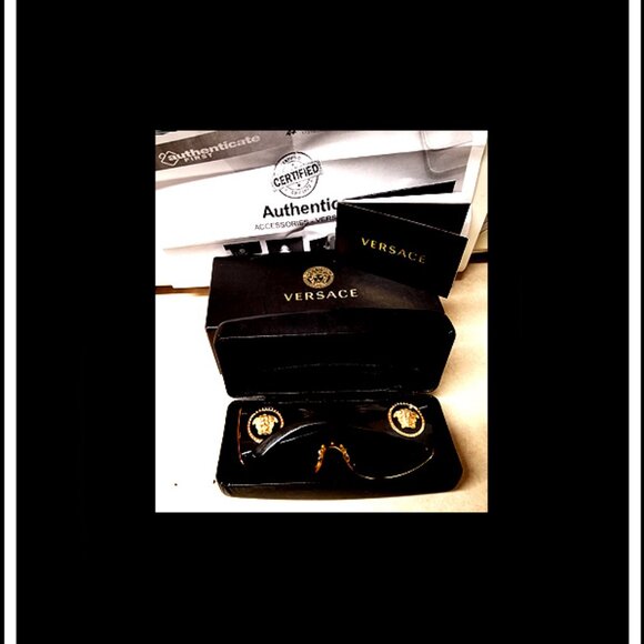 New Very Rare & Unique Authentic Versace Studded Front Sunglasses, Italy main image 7